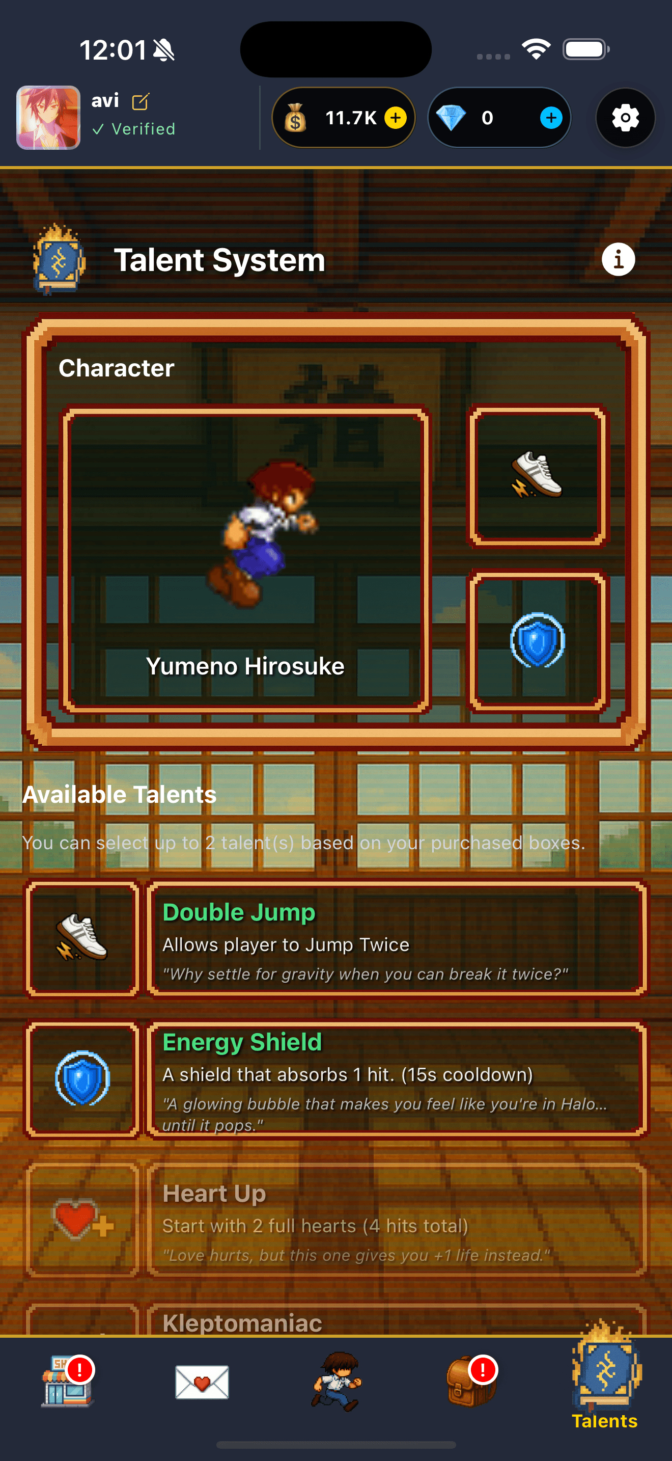 🌙 Talents That Bend Reality